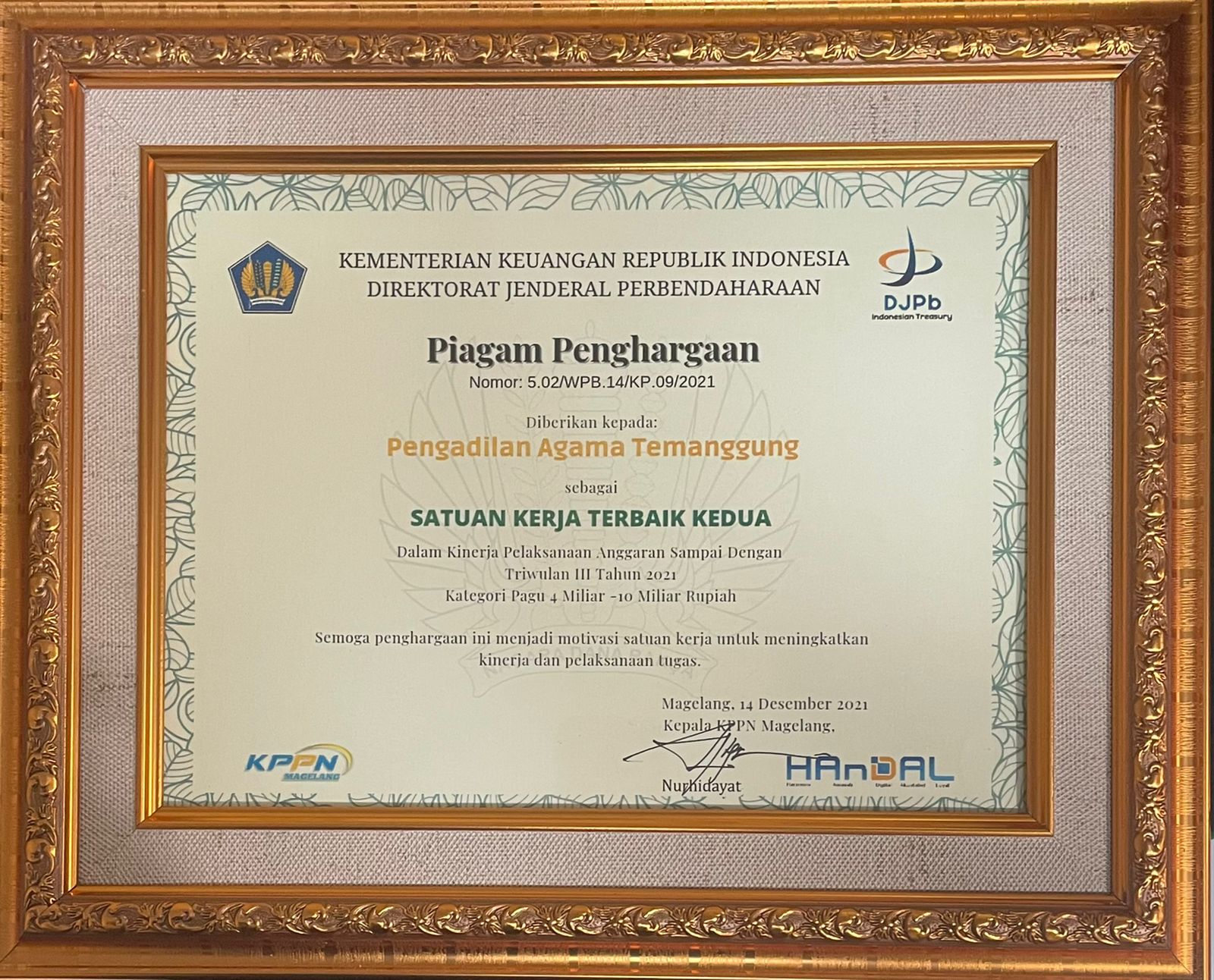 piagam kppn 2021